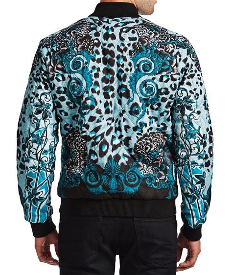 versace collection reversible bomber jacket|Versace classic v2 leather jacket.